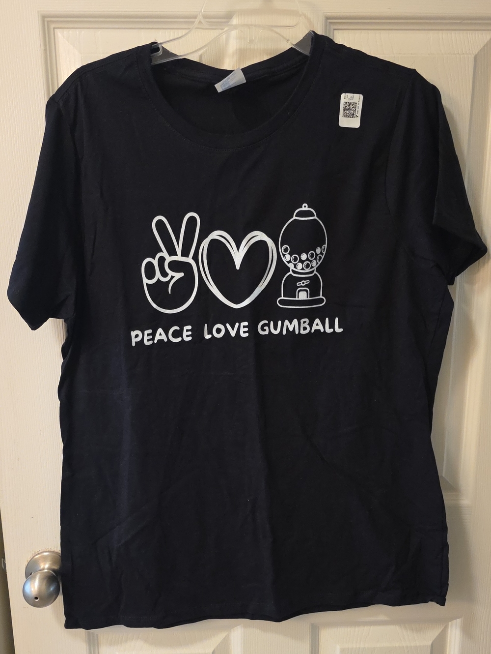 Peace Love Gumball Kids Graphic Tee - Black